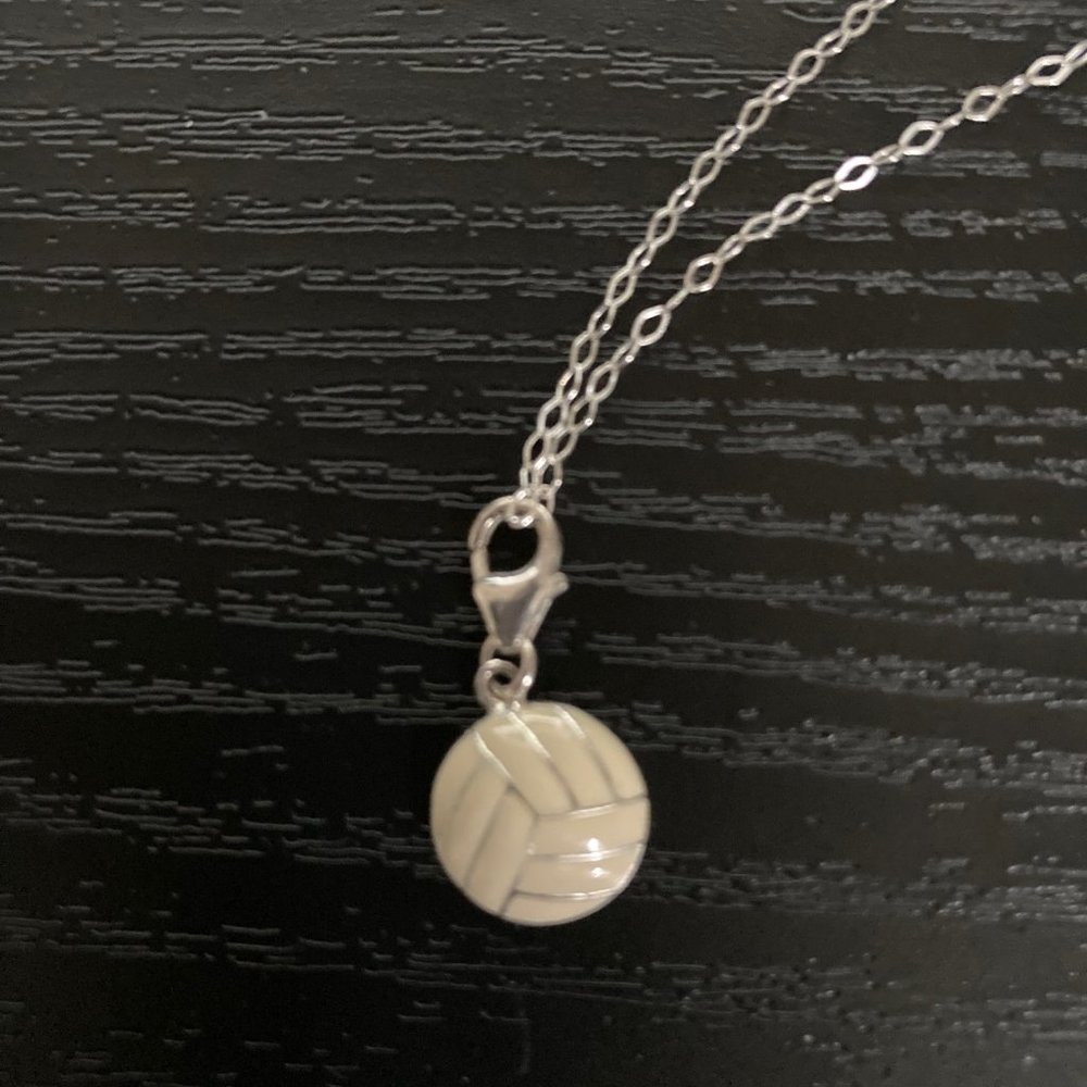 Sterling Silver Volleyball Charm